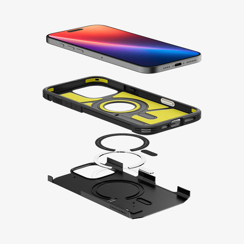 כיסוי Spigen לאייפון 16 מסדרה Tough Armor T AI (MagFit + בקרת מצלמה)
